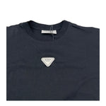 Yes London T-Shirt Girocollo Tinta Unita con Logo per Bambino JR2140 NERO YES LONDON 