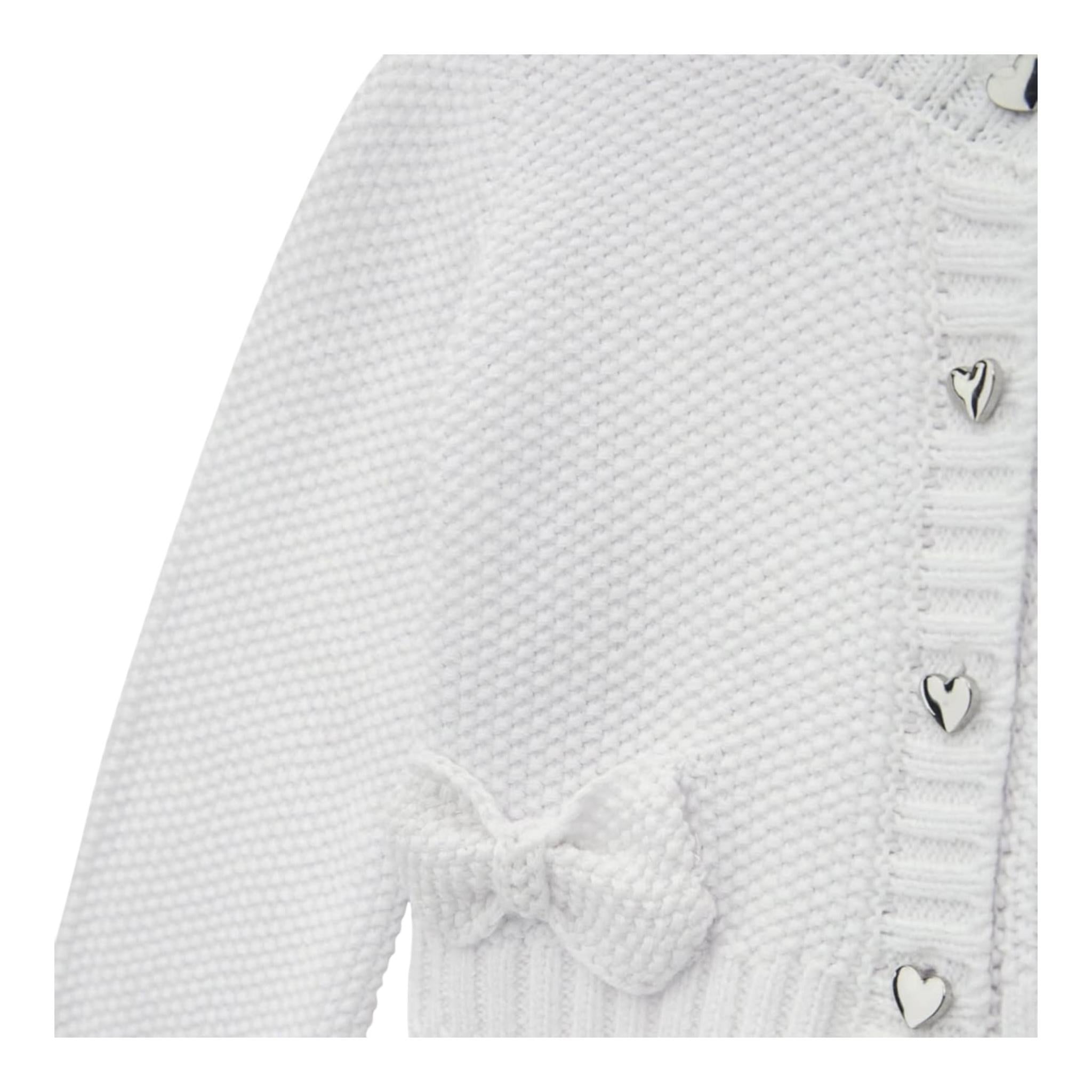 Guess Cardigan Tinta Unita  per Neonata A4RR00Z3CK0 BIANCO GUESS 