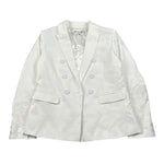 Ermanno Scervino Giacca Tinta Unita Doppiopetto con Ricami per Bambina SFGC008 BIANCO ERMANNO SCERVINO 