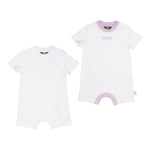 K-Way Set 2 Pagliaccetti Tinta Unita per Neonata K4124VWA BIANCO K-WAY 