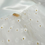 Le Bebe' Abito Cerimonia tinta unita con Tulle E Stampa Bianco per Neonata LBG5177 BIANCO LE BEBE' 