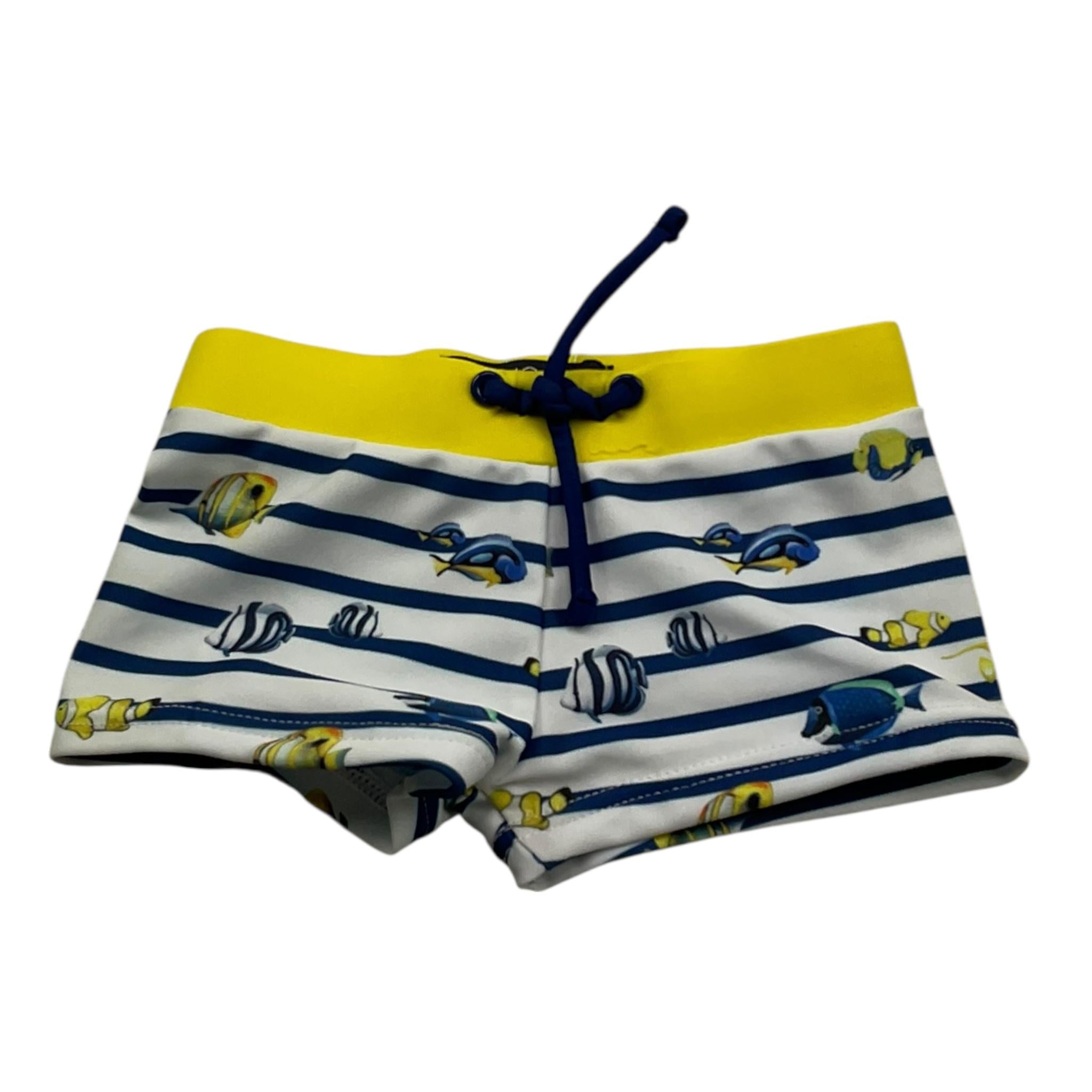 Mayoral Costume Fantasia A Righe Stampa Pesci per Neonato 1687 BIANCO/BLU MAYORAL 