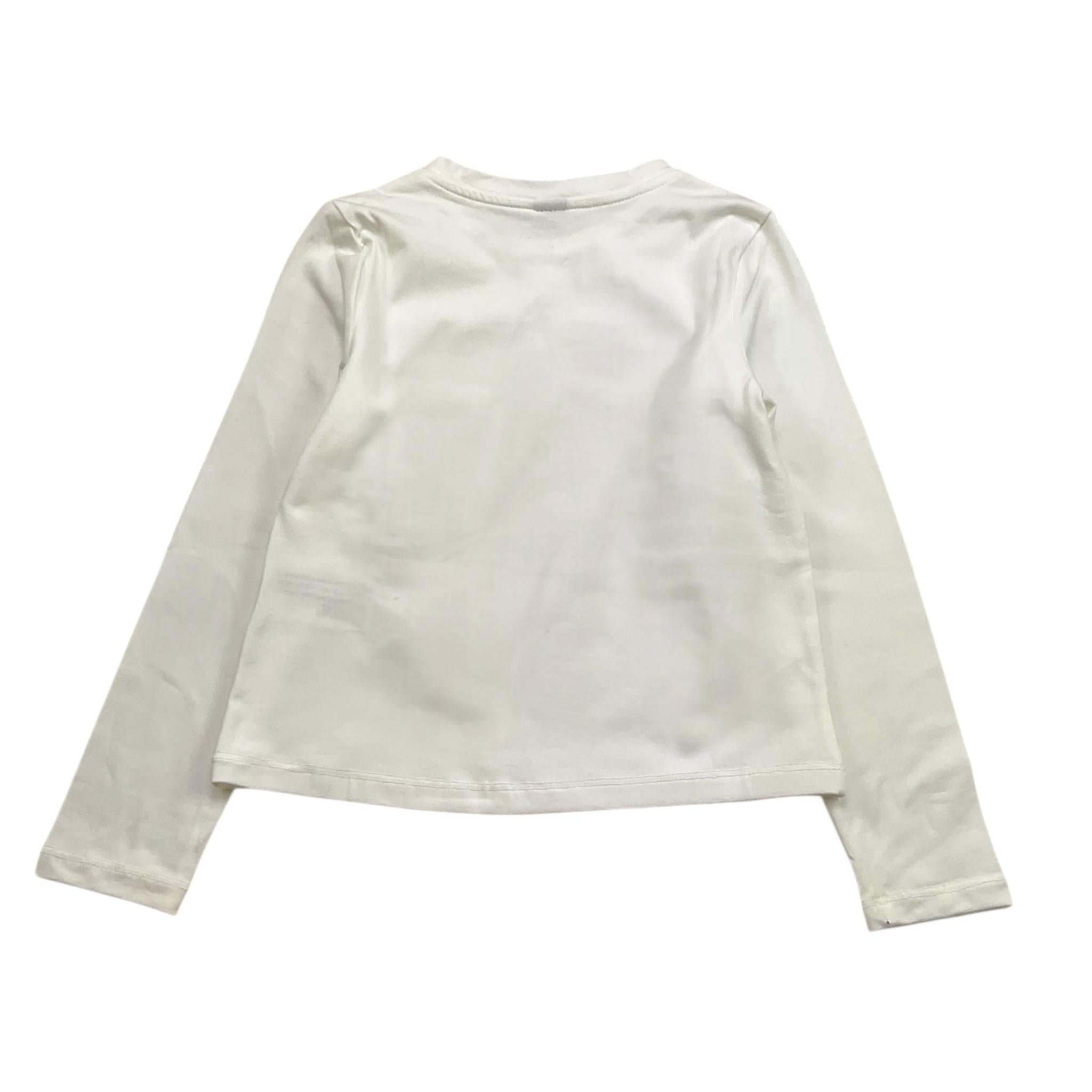 NAICE shirt girocollo tinta unita con stampa Bianco per Bambina 24213 BIANCO NAICE 