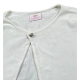 Isabel Coprispalle Tinta Unita con Trasparenze per Bambina ALE4435 BIANCO ISABEL 