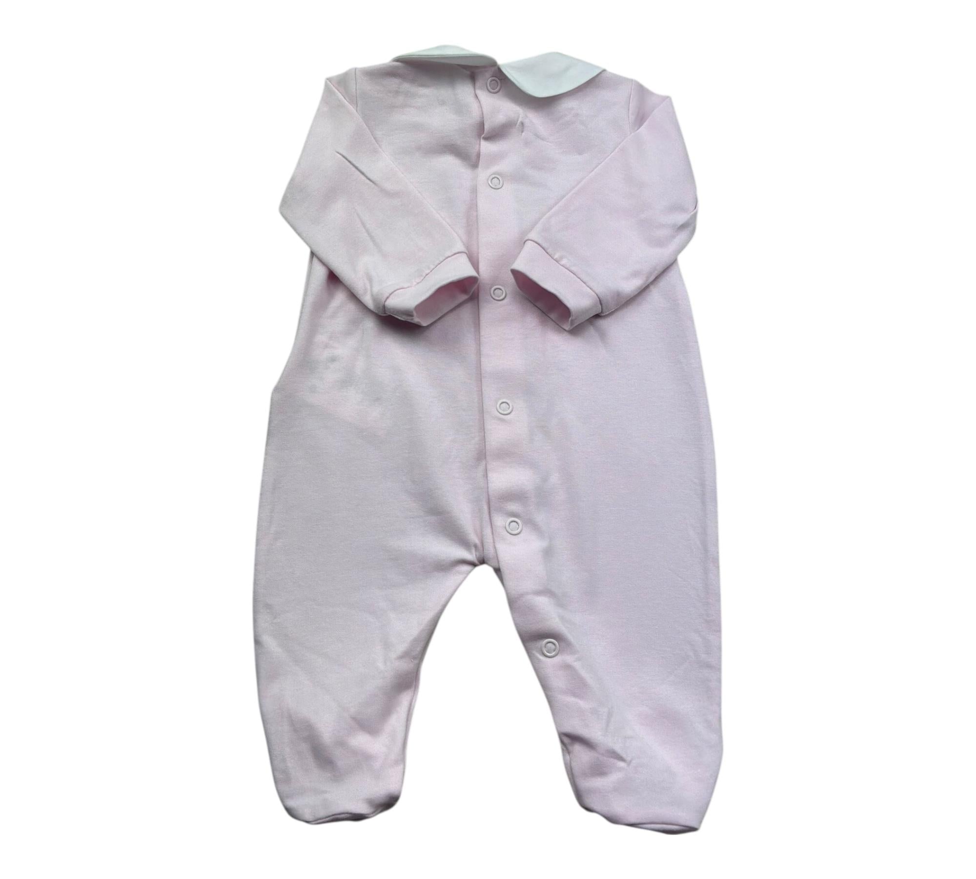 Le Bebe Tutina Manica Lunga Tinta Unita  per Neonata LBG6213 ROSA LE BEBE 