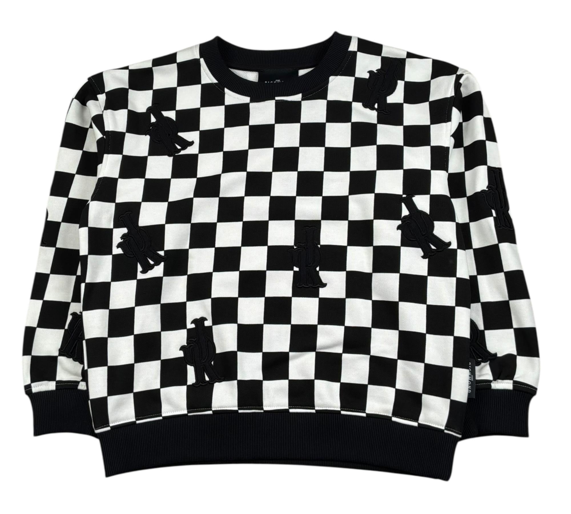 John Richmond Felpa Chiusa Girocollo Bicolore per Bambino RBP26103FE BIANCO/NERO JOHN RICHMOND 