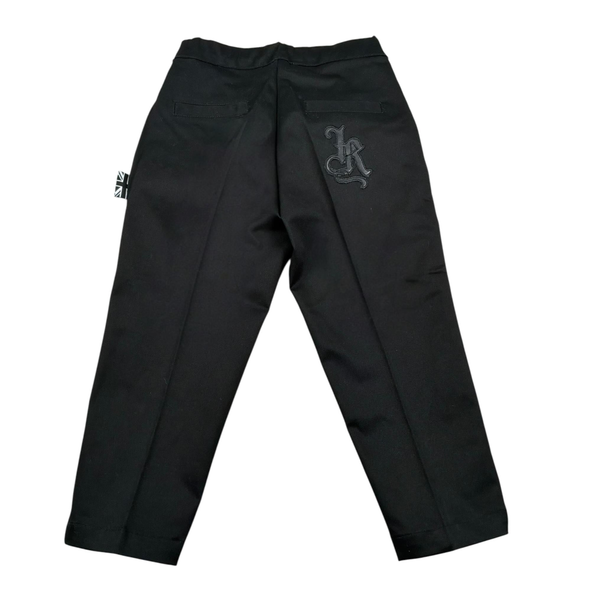 John Richmond Pantalone Tinta Unita con Girovita Regolabile per Bambino RIP25064PAJ NERO JOHN RICHMOND 