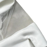 Isabel Coprispalle Tinta Unita con Trasparenze per Bambina ALE4442 BIANCO ISABEL 