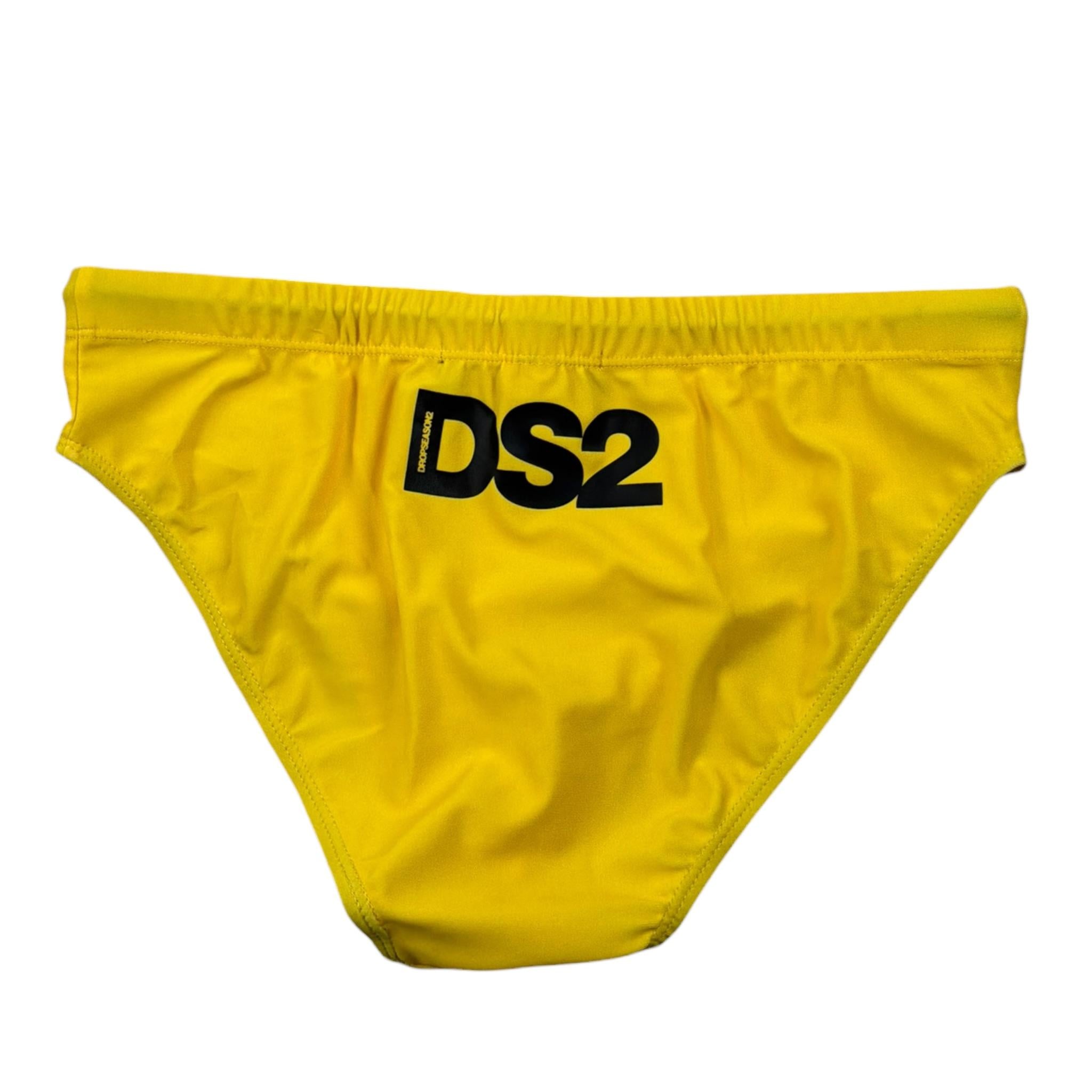 Dropseason2 Costume Modello Slip Tinta Unita per Bambino SS25KB204 GIALLO DROPSEASON2 