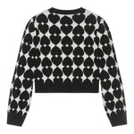 MOSCHINO cardigan stampa fantasia Bianco/nero per Bambina HDW026 BIANCO/NERO MOSCHINO 