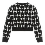 MOSCHINO cardigan stampa fantasia Bianco/nero per Bambina HDW026 BIANCO/NERO MOSCHINO 