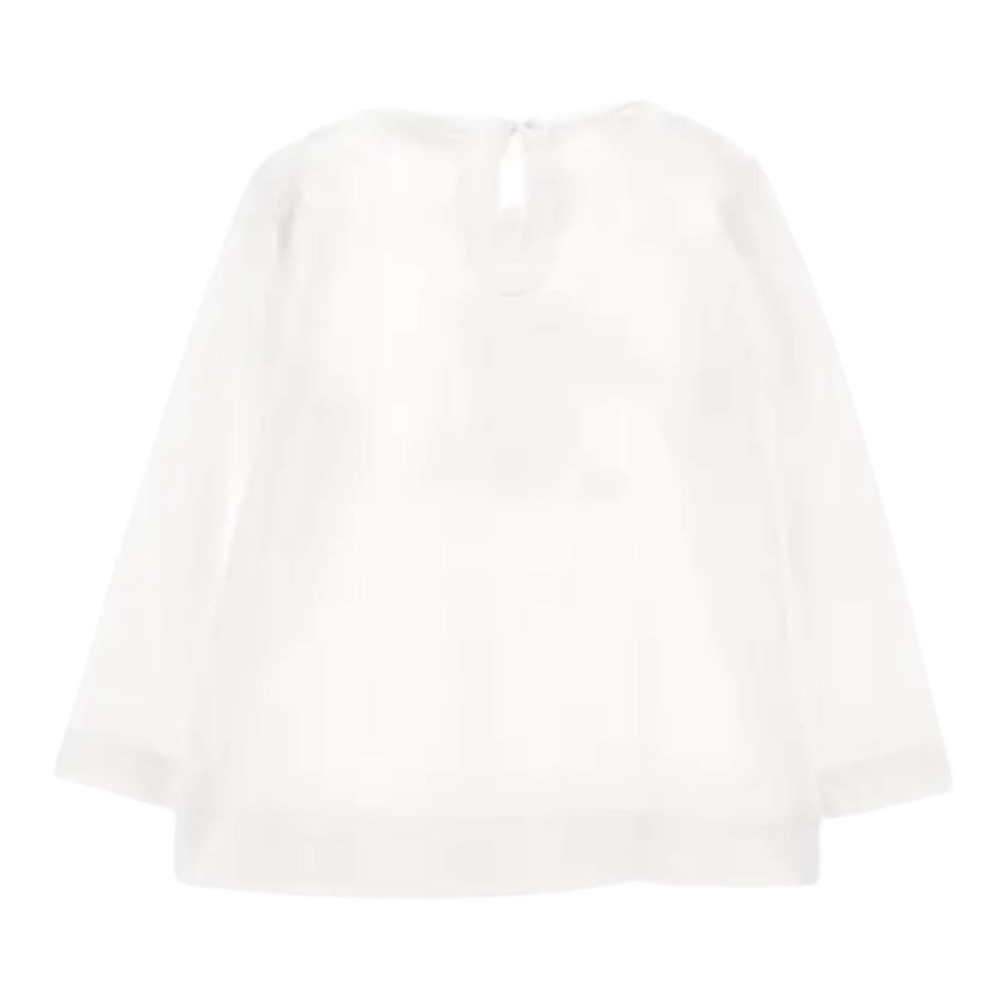 Monnalisa Shirt Girocollo tinta unita con Stampa Bianco per Neonata 39B609 BIANCO MONNALISA 