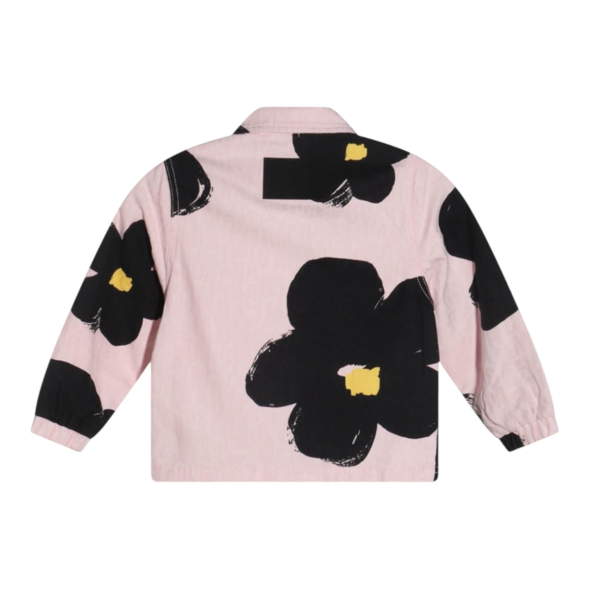 Marc Jacobs Giubbino In Denim Tinta Unita con Fantasia Fiori per Neonata W60424N ROSA MARC JACOBS 