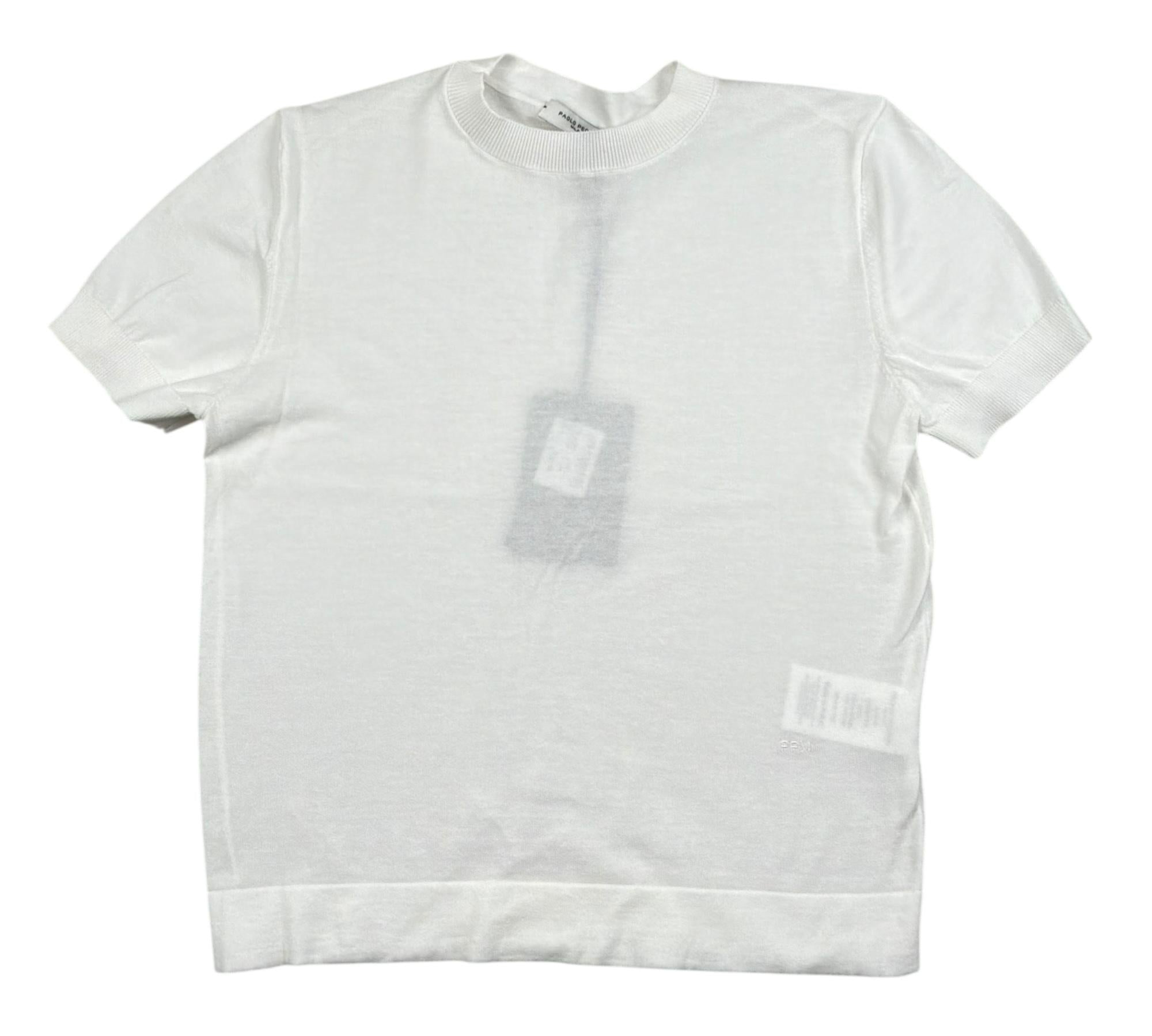 Paolo Pecora T-Shirt Girocollo Tinta Unita per Bambino PP4177 BIANCO PAOLO PECORA 