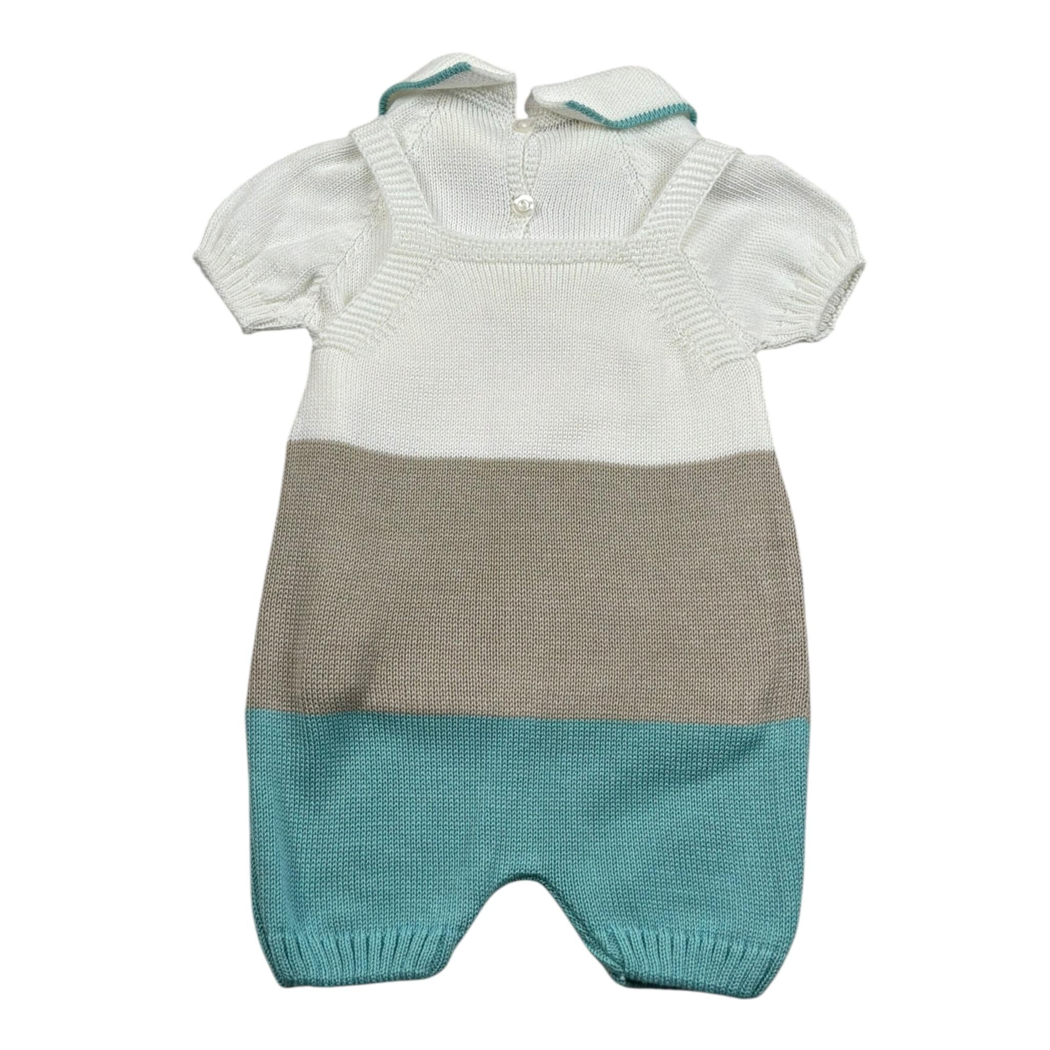 Juliana Completo 2 Pezzi Maglia-Pagliaccetto per Neonato 25201 PANNA JULIANA 