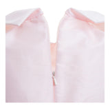 Monnalisa Abito Cerimonia Tinta Unita con Brillantini per Bambina DBIHN4I ROSA MONNALISA 