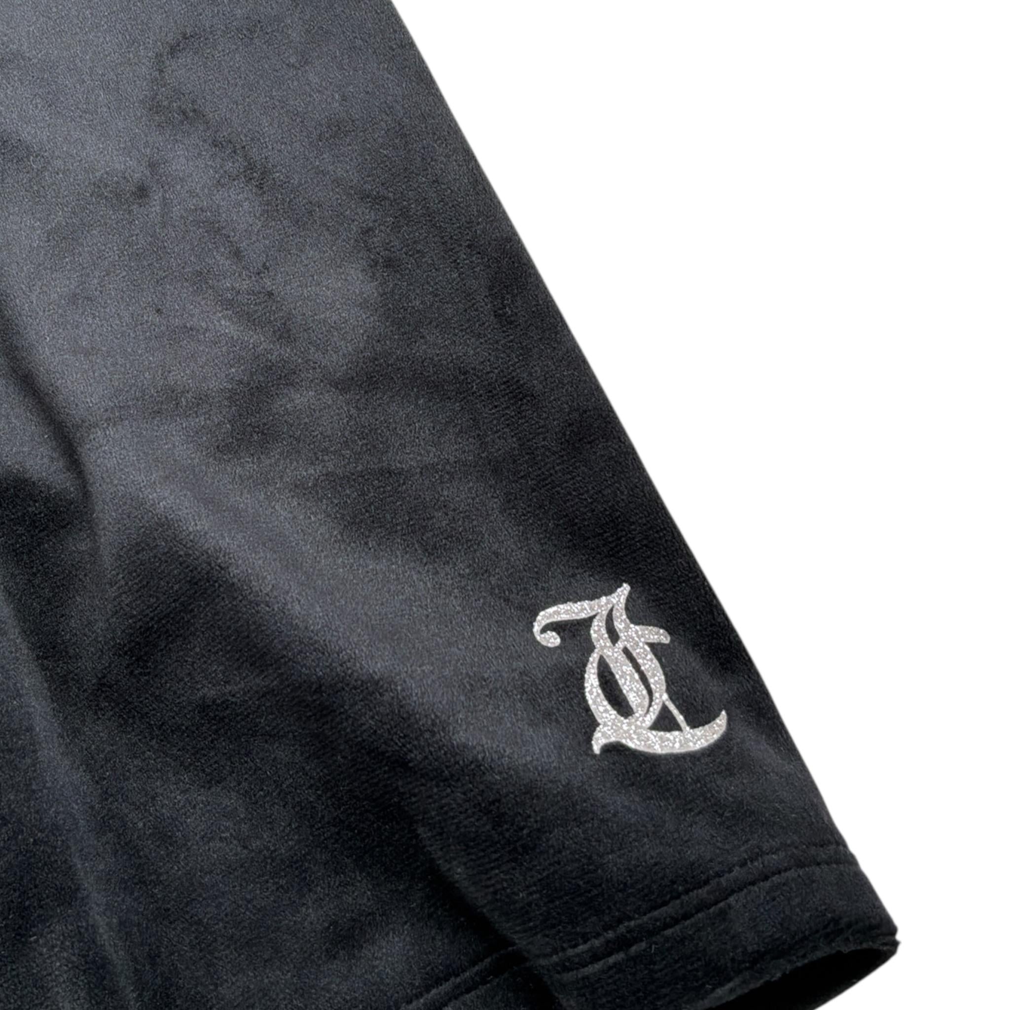 leggins tinta unita modello ciclista in velluto EIEOEO NERO JUICY COUTURE 