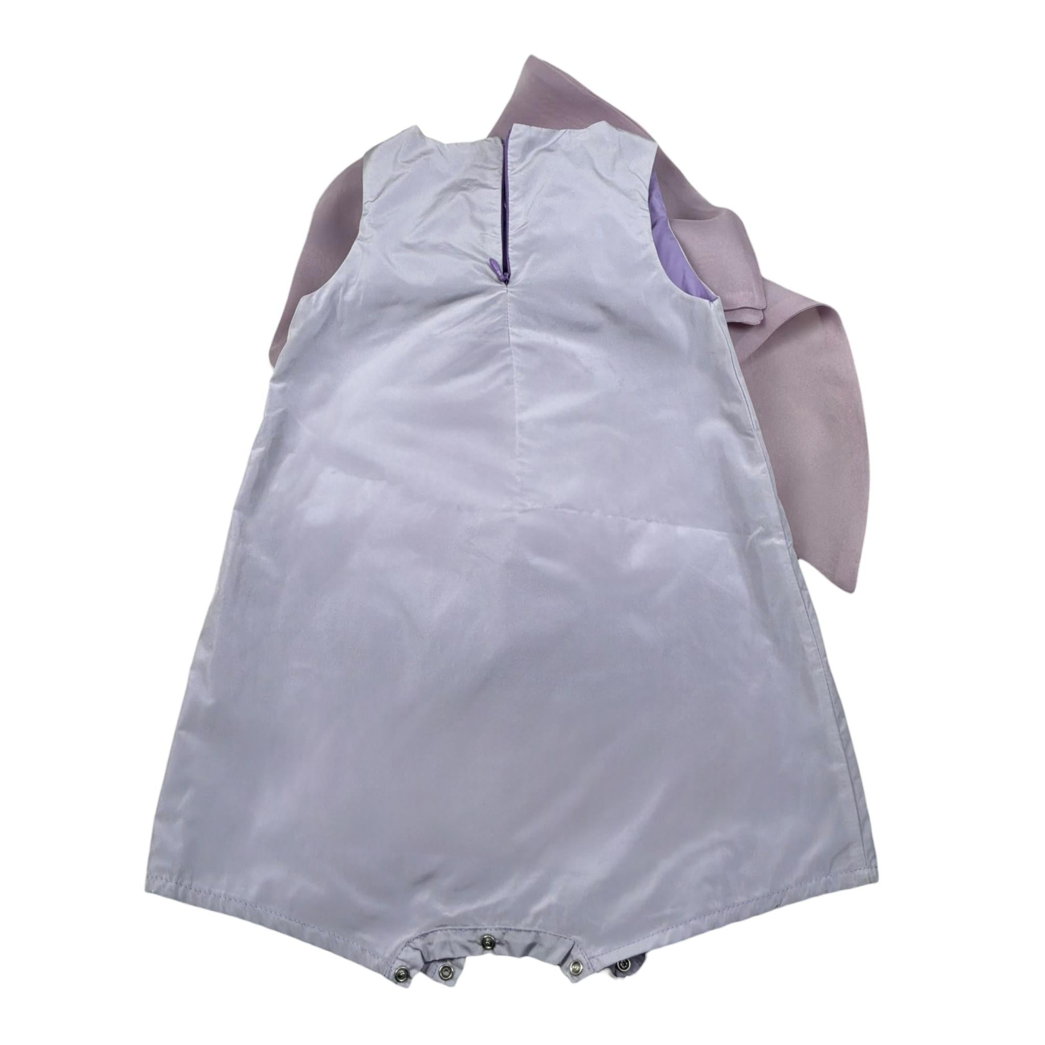 A' La Page Pagliaccetto Tinta Unita con Fiocco per Bambina AL21J LILLA A' LA PAGE 