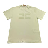 Elisabetta Franchi T-Shirt Girocollo Tinta Unita con Applicazioni Brillantini per Bambina EFTS230X VERDE ELISABETTA FRANCHI 
