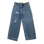 Stella Mccartney Jeans Tinta Unita con Girovita Regolabile per Bambina TW6R30 BLU STELLA McCARTNEY 