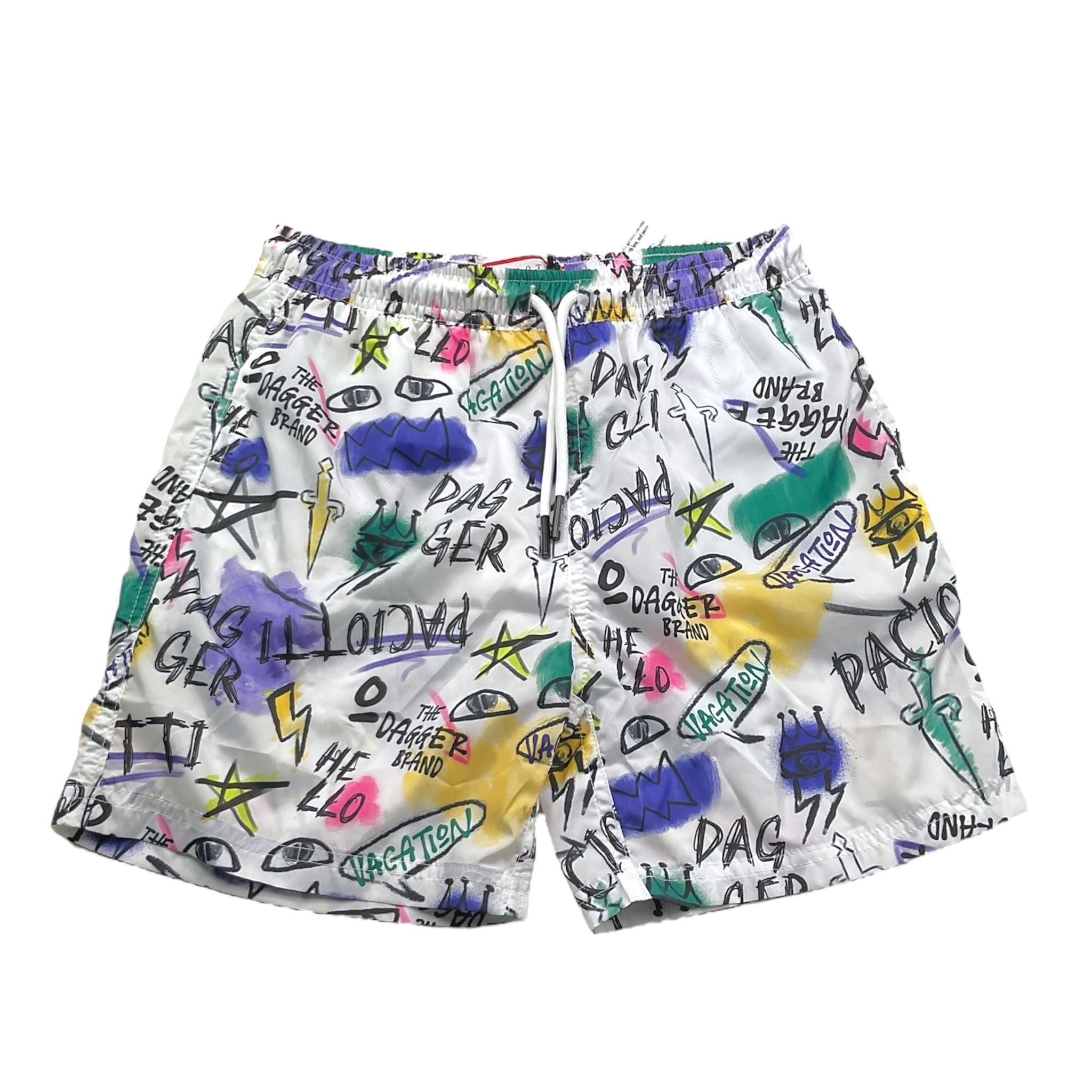 Cesare Paciotti Costume Modello Box Tinta Unita con Stampa per Bambino BXP5102J BIANCO CESARE PACIOTTI 