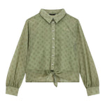 Guess Camicia Manica Lunga Tinta Unita  per Neonata J4YH01WA2T0 VERDE GUESS 