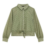 Guess Camicia Manica Lunga Tinta Unita  per Neonata J4YH01WA2T0 VERDE GUESS 