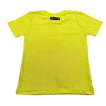 4Giveness T-Shirt Tinta Unita Girocollo per Bambina FGCB4077 GIALLO 4GIVENESS 