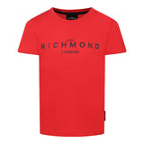 John Richmond T-Shirt Girocollo tinta unita con Stampa Rosso per Bambino RBP25003TSXXX ROSSO JOHN RICHMOND 
