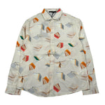 Daniele Alessandrini Camicia Manica Lunga Tinta Unita con Stampe per Bambino 1235C00312 BEIGE DANIELE ALESSANDRINI 