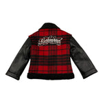 JOHN RICHMOND giubbino tinta unita con zip e fantasia scozzese Rosso per Neonato RIA25036GB ROSSO JOHN RICHMOND 