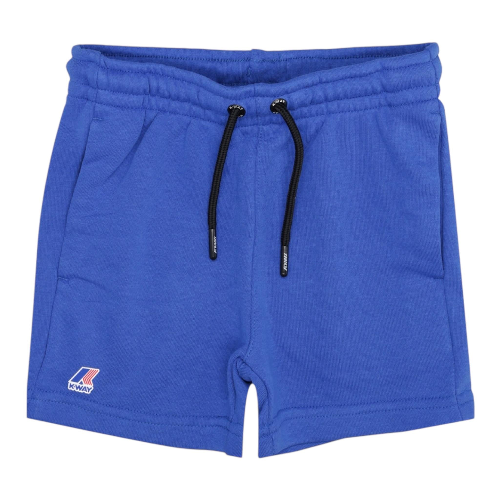 K-Way Bermuda Tuta Tinta Unita con Logo per Bambino K4121KWX BLU K-WAY 