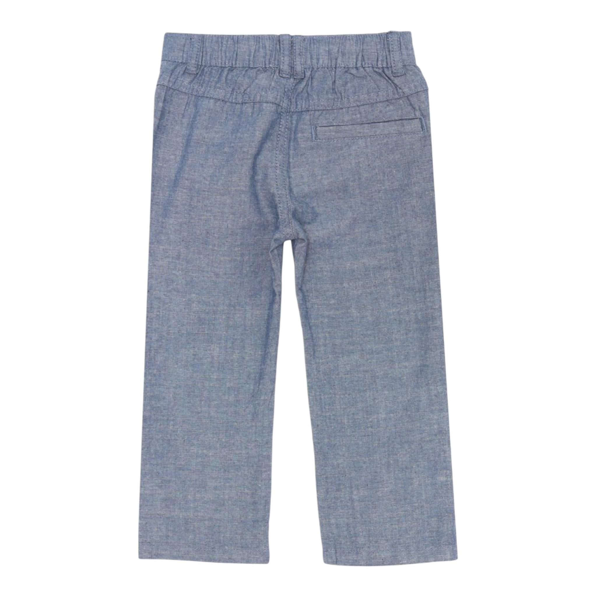 Trussardi Pantalone tinta unita con 5 Tasche Blu per Neonato TIP25035JEN BLU TRUSSARDI 