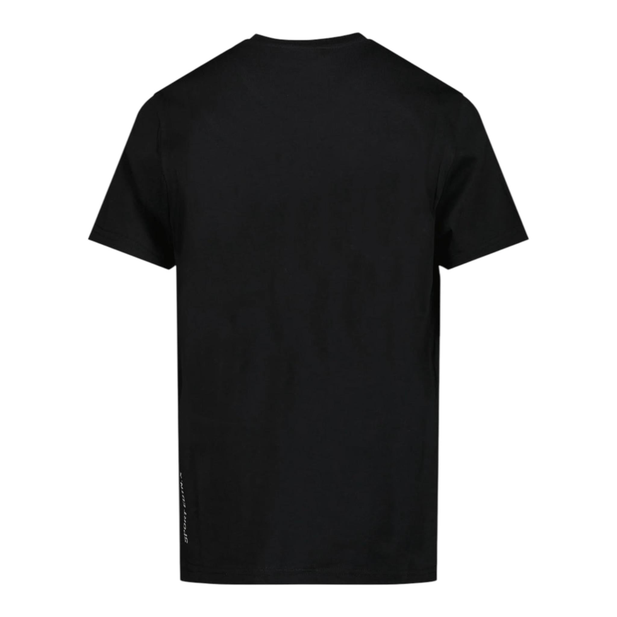 Dsquared2 T-Shirt Girocollo Tinta Unita con Stampa per Bambino DQ2525XX NERO DSQUARED2 