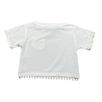 Lalalu' T-Shirt Tinta Unita Girocollo con Taschino per Neonata TSL80PBXX BIANCO LALALU' 