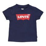 Levi'S T-Shirt Girocollo Tinta Unita con Logo per Neonato 6E8157XX BLU LEVI'S 