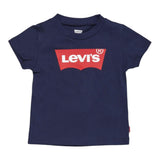Levi'S T-Shirt Girocollo Tinta Unita con Logo per Neonato 6E8157XX BLU LEVI'S 