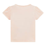 Guess T-Shirt Girocollo Tinta Unita con Logo per Bambina K5RI07K6YW4XX ROSA GUESS 