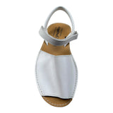 Angelitos Sandalo Tinta Unita con Fibia per Bambina ANG202 BIANCO ANGELITOS 