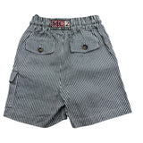Saint Barth Bermuda Bicolore con Fantasia A Righe per Bambino MRE0001 BLU SAINT BARTH 