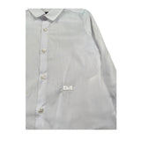 Daniele Alessandrini Camicia Manica Lunga Tinta Unita con Logo per Bambino 1295C00267JX BIANCO DANIELE ALESSANDRINI 