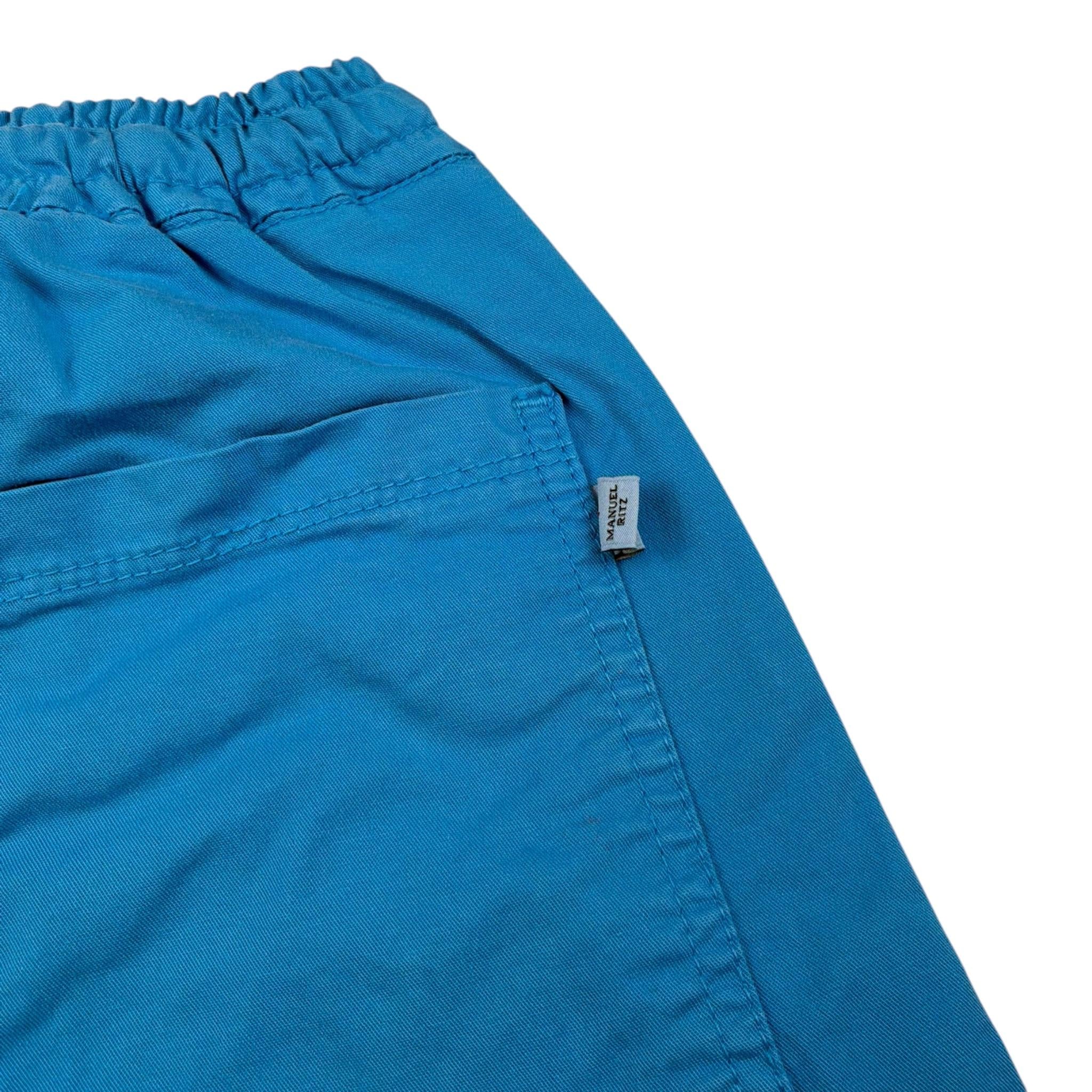 Manuel Ritz Bermuda Tinta Unita con Elastico In Vita per Bambino MR2546 AZZURRO MANUEL RITZ 