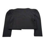 Please Giacca Tinta Unita per Bambina LG02042G49 NERO PLEASE 