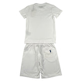 Trussardi Completo 2 Pezzi T-Shirt-Bermuda Tinta Unita per Bambino TBP26010CJ BIANCO TRUSSARDI 
