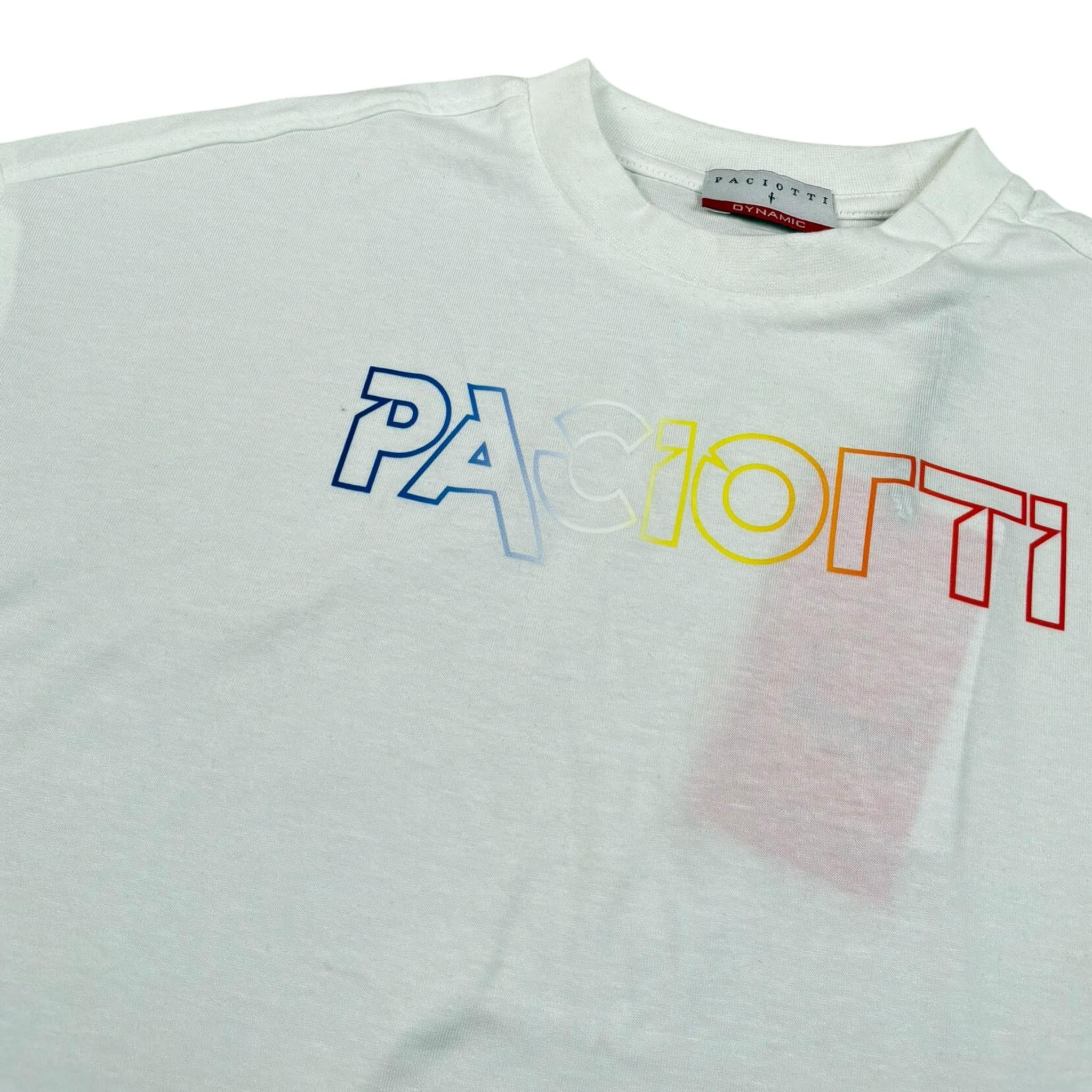 Cesare Paciotti T-Shirt Girocollo tinta unita con Stampa Bianco per Bambino TSP5102J BIANCO CESARE PACIOTTI 
