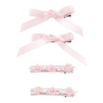 Monnalisa Set 4 Fermagli per Bambina 73E000 ROSA MONNALISA 