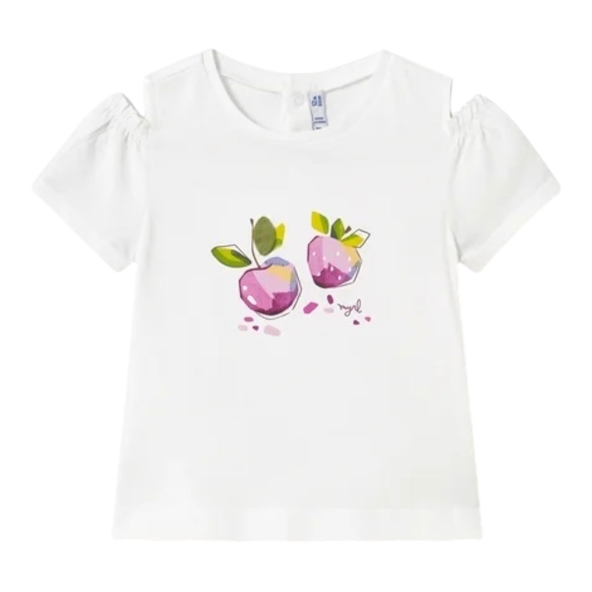 Mayoral Completo 3 Pezzi T-Shirt- 2 Leggins per Neonata 1740 BIANCO MAYORAL 