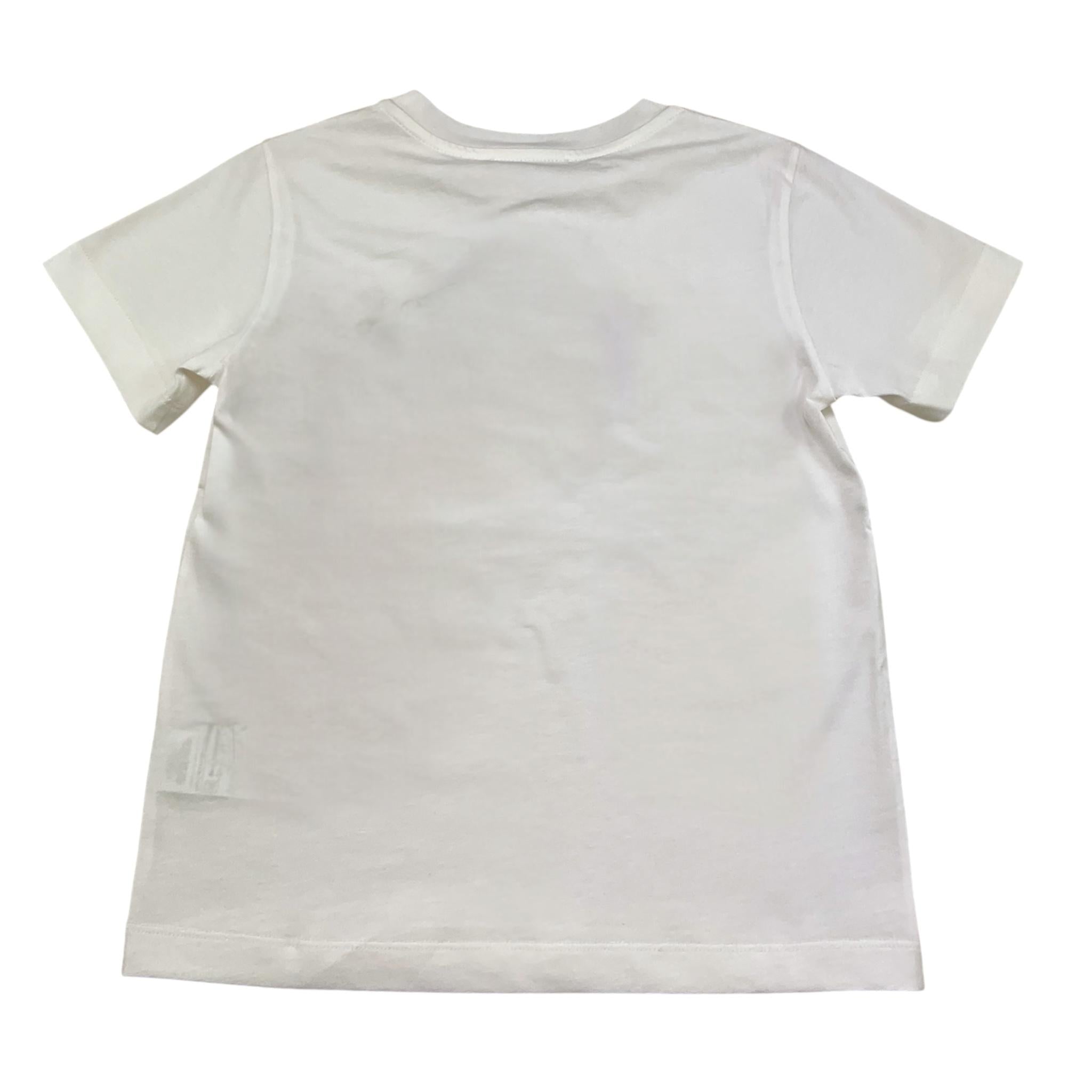 Missoni T-Shirt Girocollo Tinta Unita con Stampa per Bambina MU8A61 BIANCO MISSONI 
