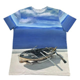 Monnalisa T-Shirt Girocollo Tinta Unita con Stampa per Bambino 257606 AZZURRO MONNALISA 