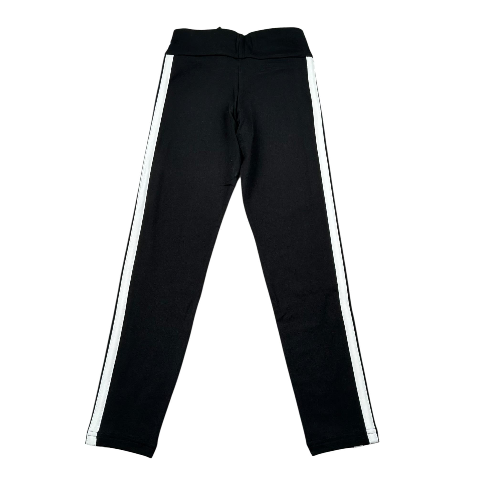 Adidas Leggins Tinta Unita con Logo per Bambina JD6473 NERO Adidas 